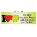 I Love Tennis Panoramic Photo Hand Mirror (1.625" x 4.625")